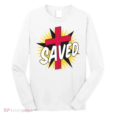 Saved Comic Cross Long Sleeve Shirt