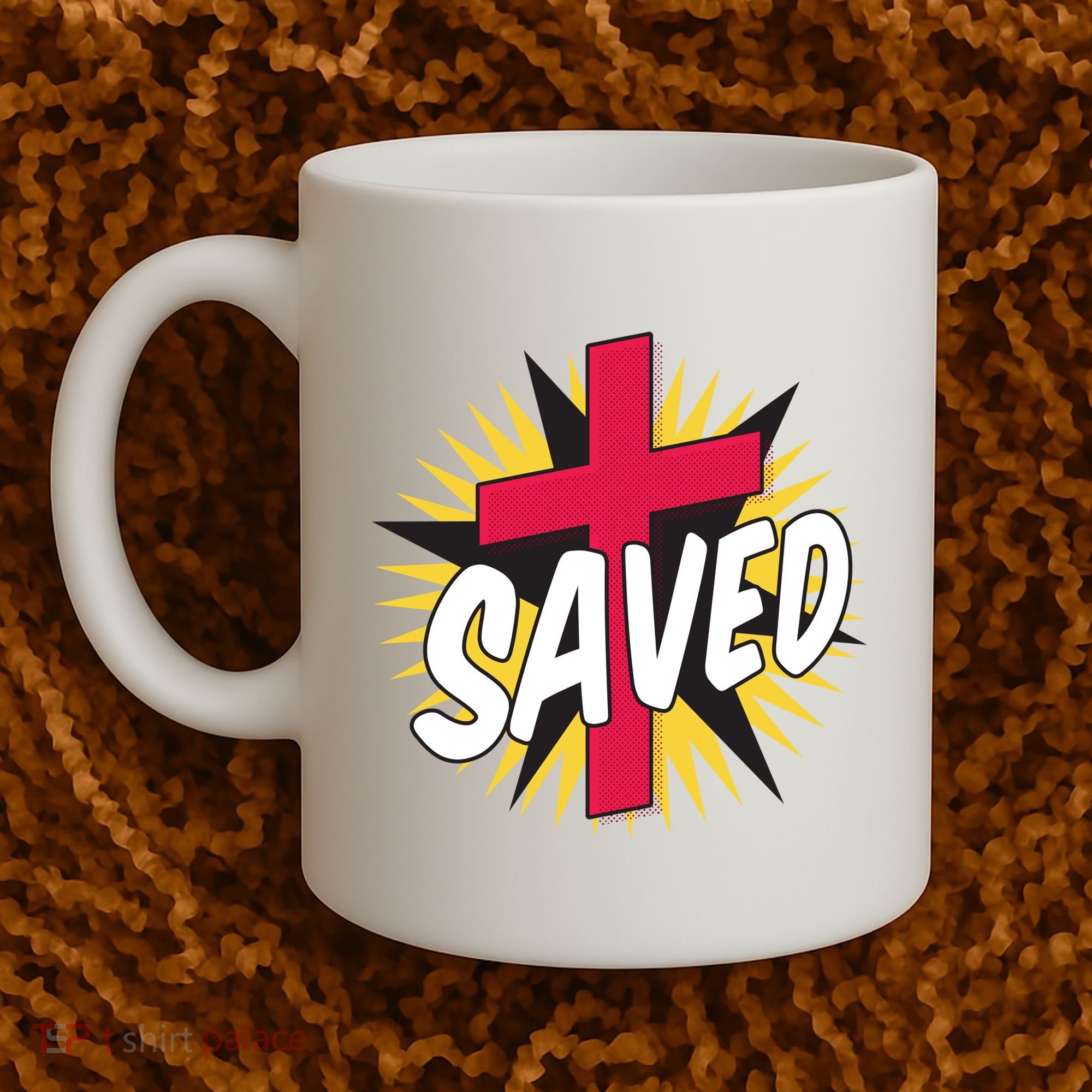 Saved Comic Cross Coffee Mug