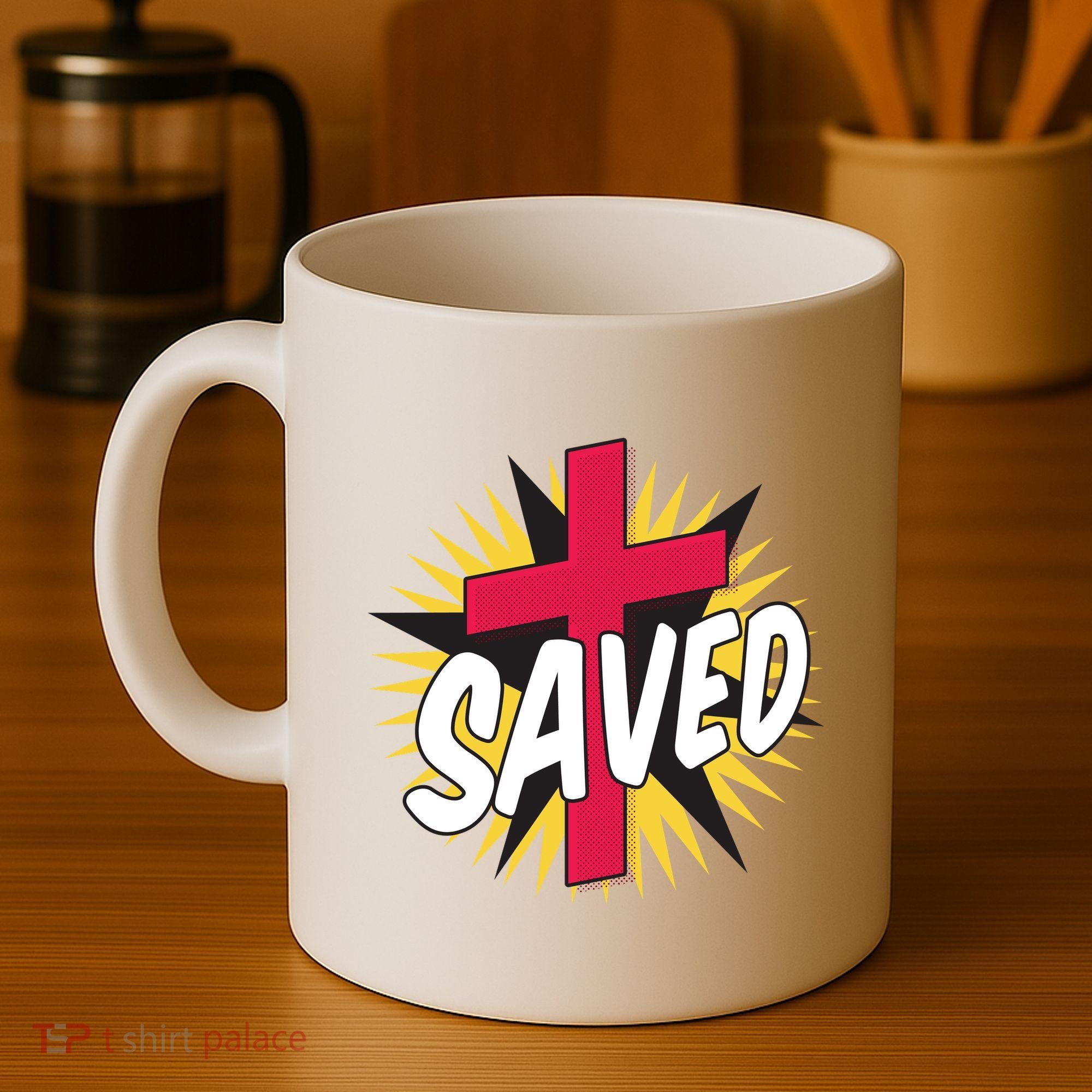 Saved Comic Cross Coffee Mug