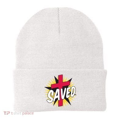 Saved Comic Cross Beanie