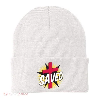 Saved Comic Cross Beanie