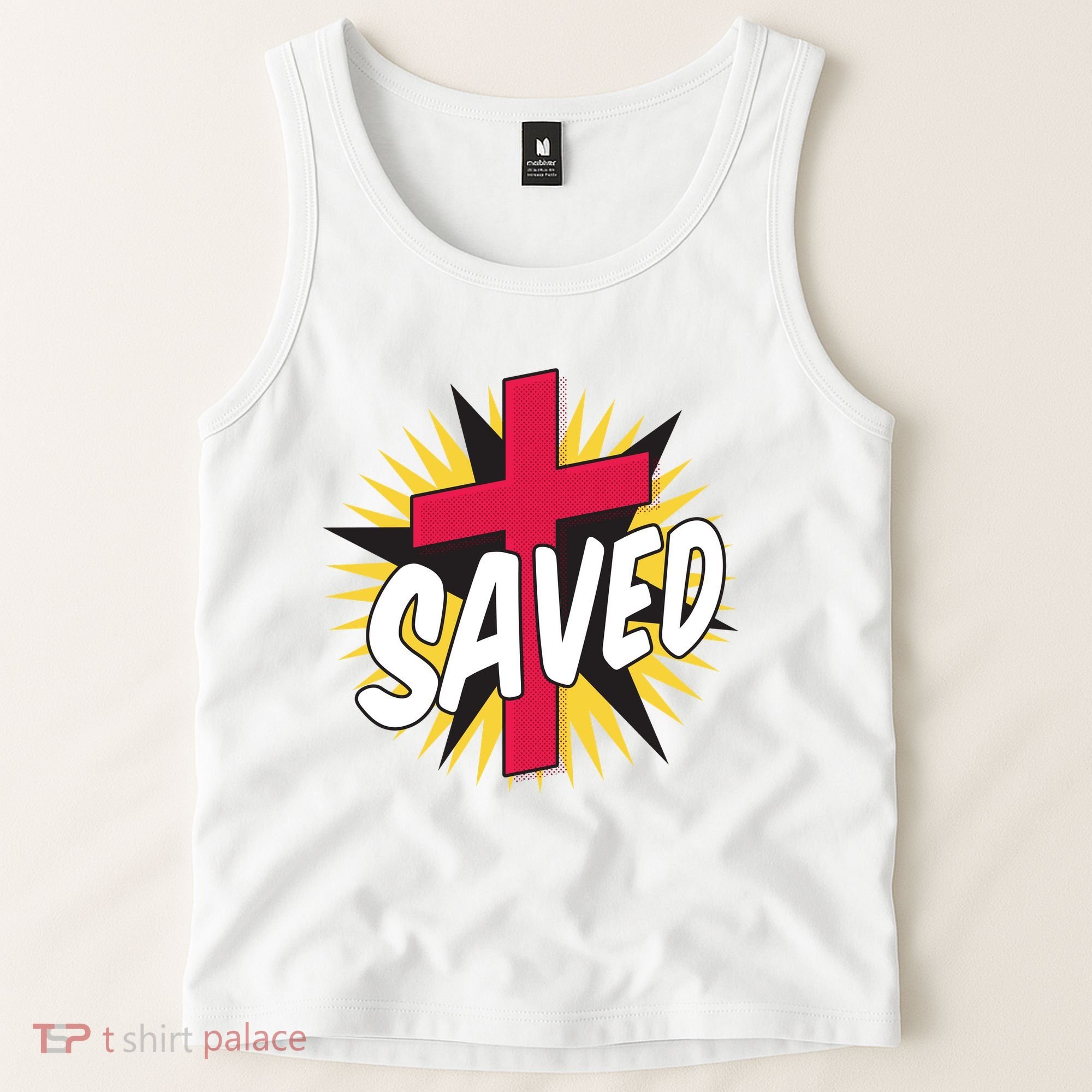 Saved Comic Cross Tank Top