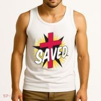 Saved Comic Cross Tank Top thumb 3