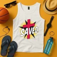 Saved Comic Cross Tank Top thumb 4