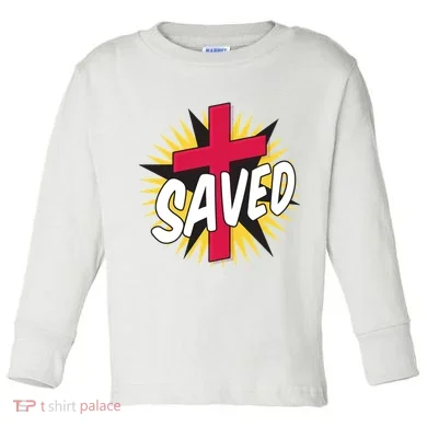 Saved Comic Cross Toddler Long Sleeve