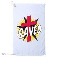 Saved Comic Cross Golf Towel thumb 0