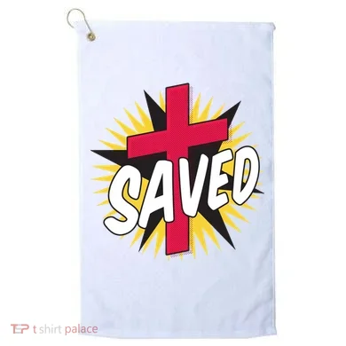 Saved Comic Cross Golf Towel