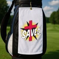 Saved Comic Cross Golf Towel thumb 2