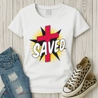 Saved Comic Cross Women's T-Shirt thumb 3