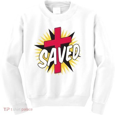 Saved Comic Cross Kids Sweatshirt
