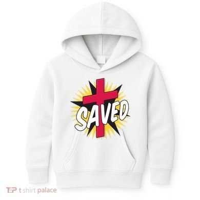 Saved Comic Cross Kids Hoodie