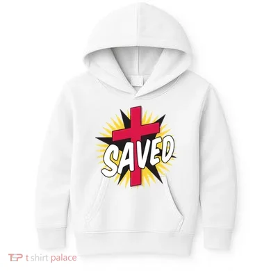 Saved Comic Cross Kids Hoodie