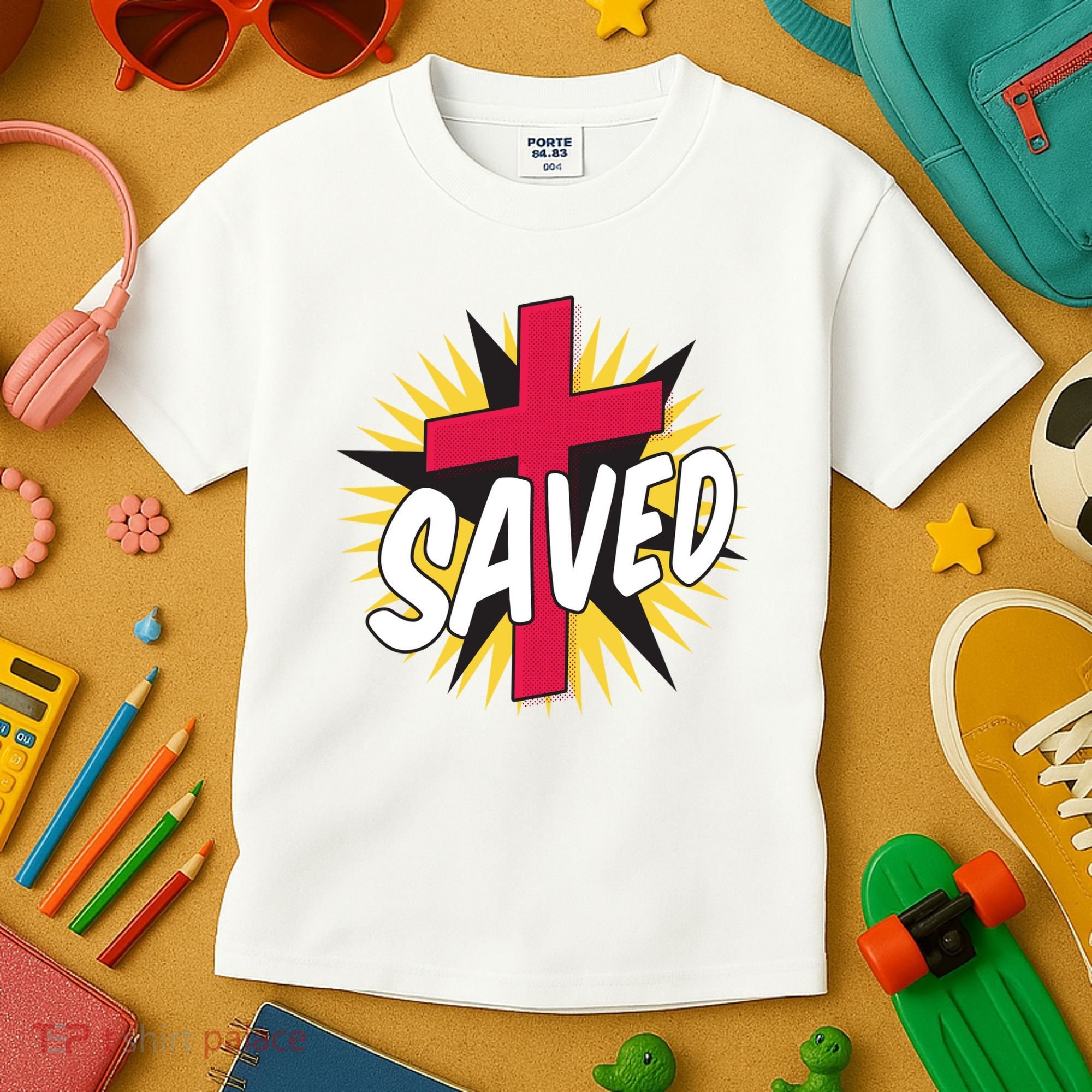 Saved Comic Cross Kids T-Shirt