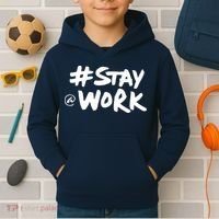 Stay At Work Kids Hoodie thumb 2