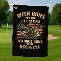 Second Amendment Conservative Gun Rights Golf Towel thumb 1