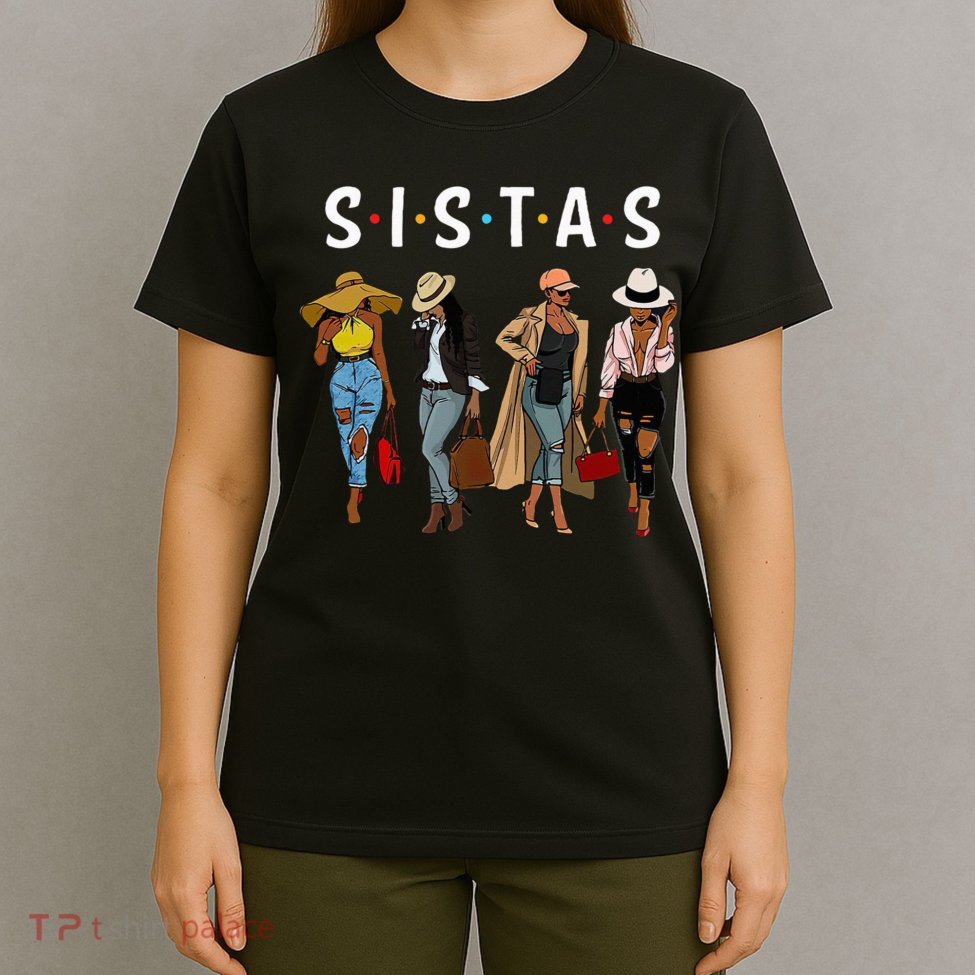 Sistas Afro Women Together Women Birthday T-Shirt