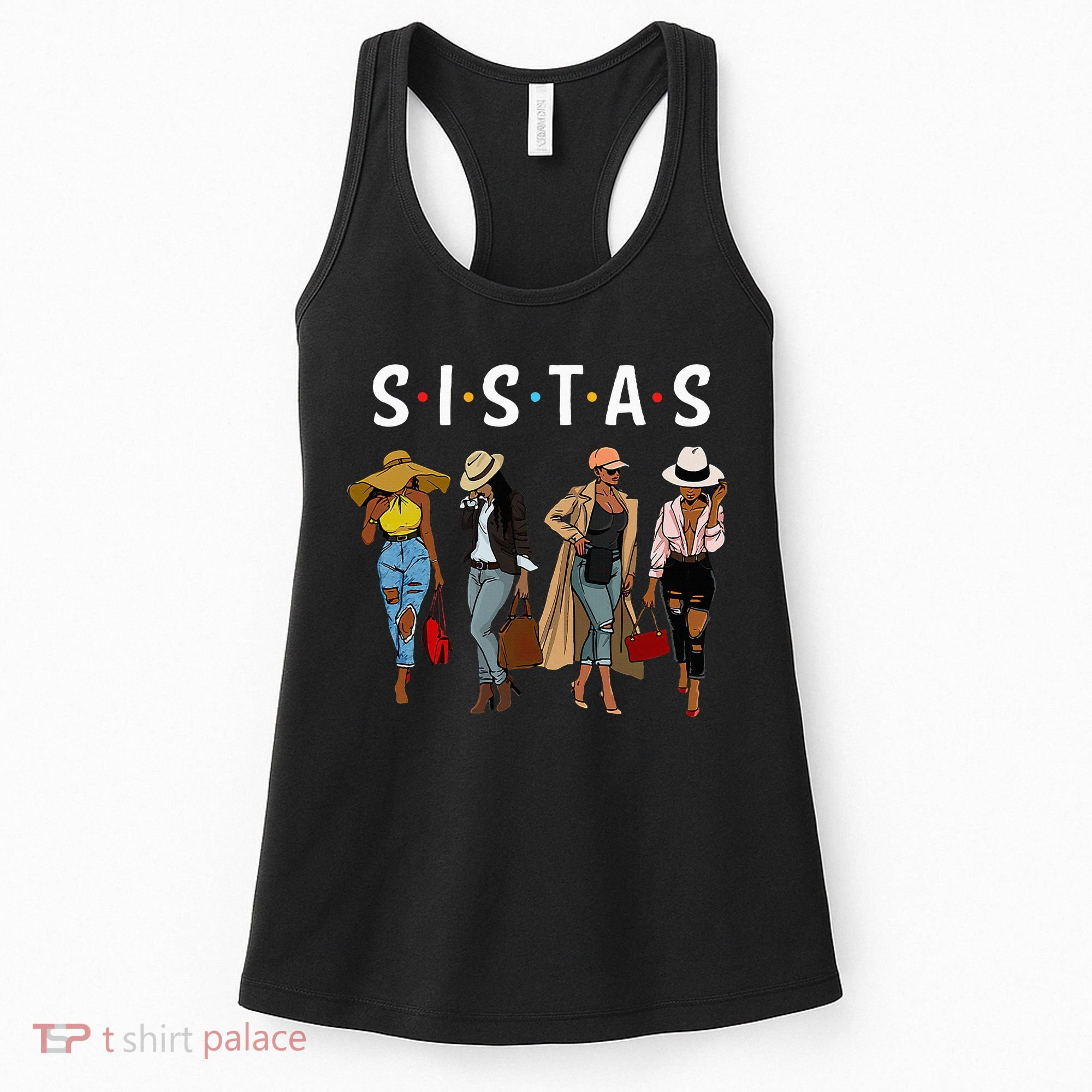 Sistas Afro Women Together Women Birthday Women's Tank Top