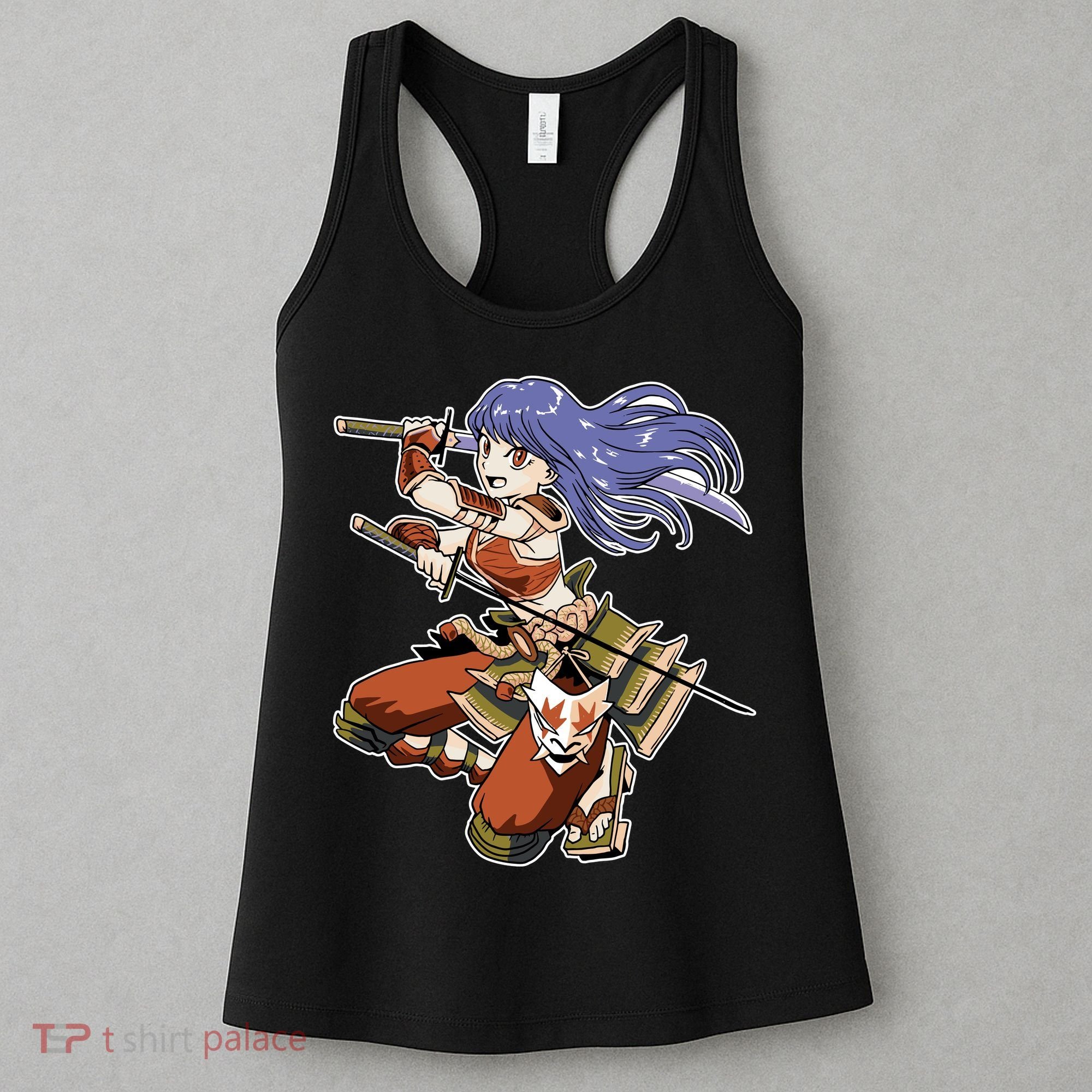 Samurai Anime Warrior Women's Tank Top