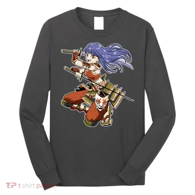 Samurai Anime Warrior Long Sleeve Shirt
