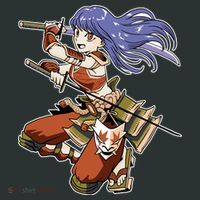 Samurai Anime Warrior Mousepad thumb 1