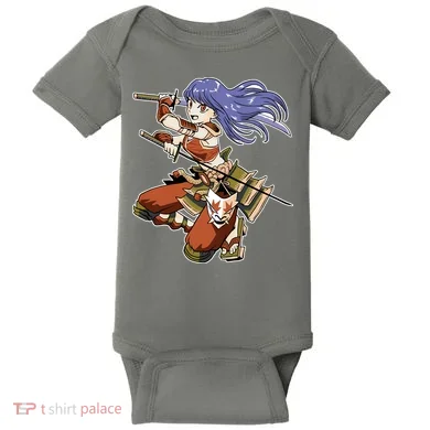 Samurai Anime Warrior Baby Bodysuit