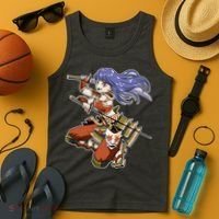 Samurai Anime Warrior Tank Top thumb 4