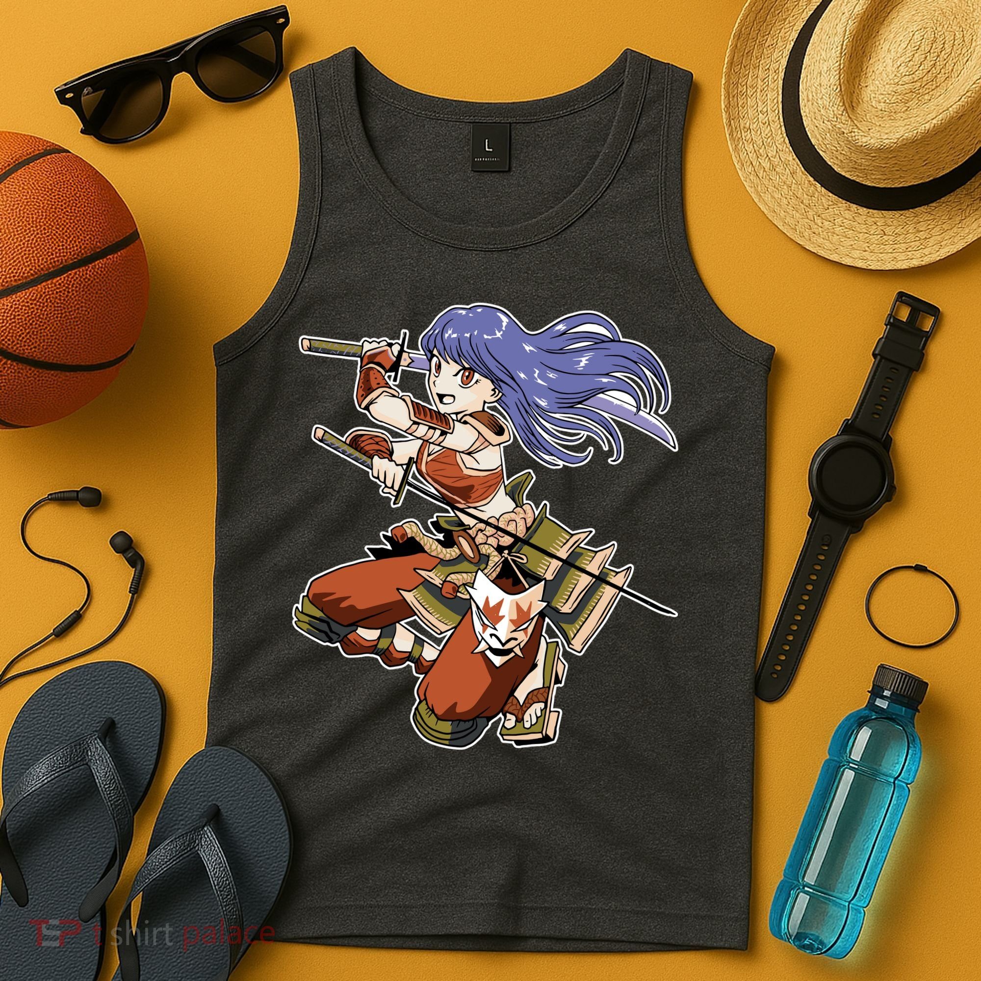 Samurai Anime Warrior Tank Top