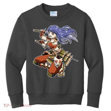 Samurai Anime Warrior Kids Sweatshirt