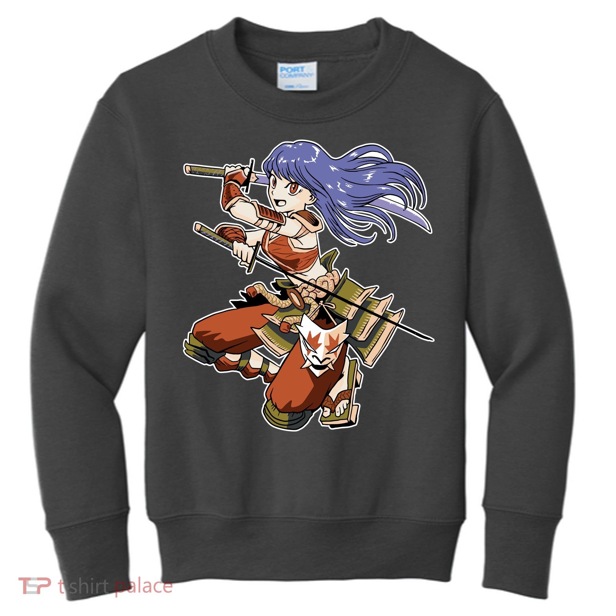 Samurai Anime Warrior Kids Sweatshirt