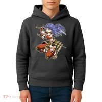 Samurai Anime Warrior Kids Hoodie thumb 4