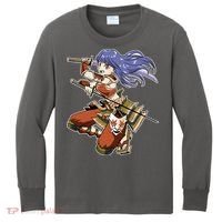Samurai Anime Warrior Kids Long Sleeve Shirt thumb 0
