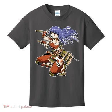 Samurai Anime Warrior Kids T-Shirt