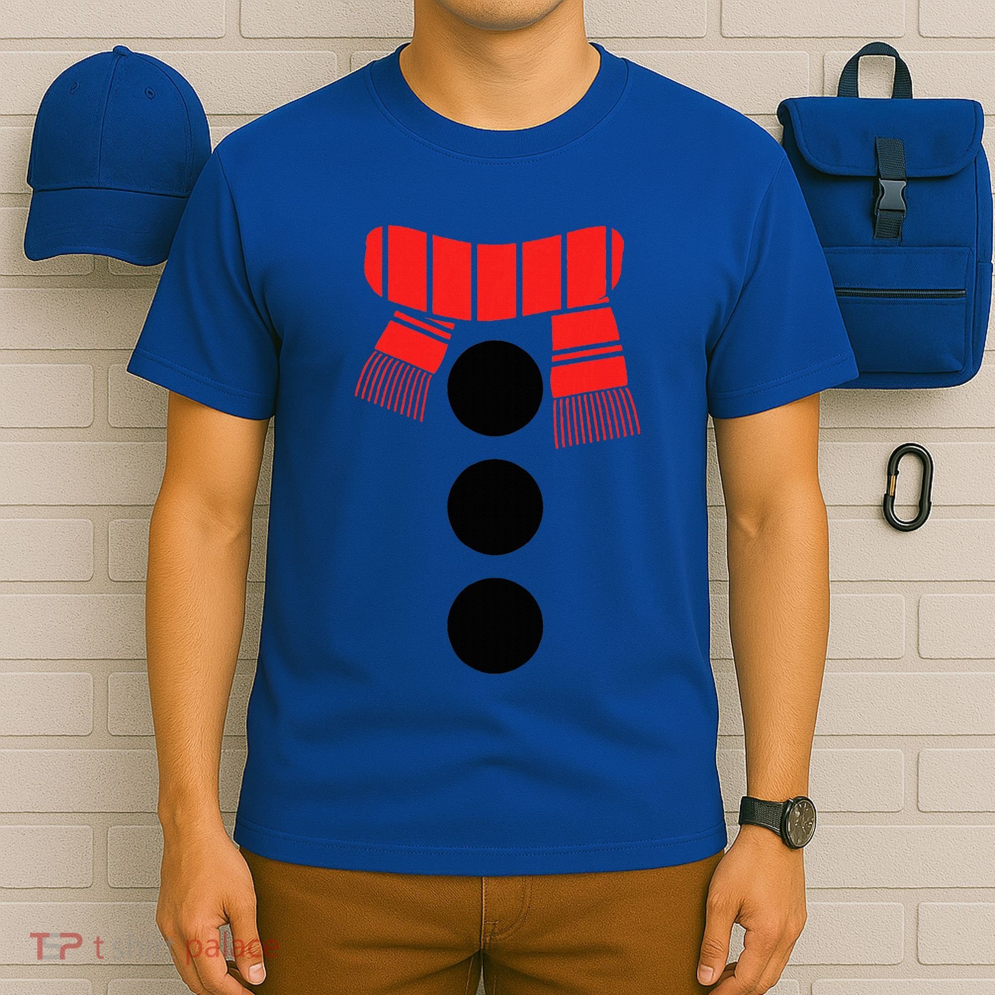 Snowman Adult White Snowman Costume T-Shirt