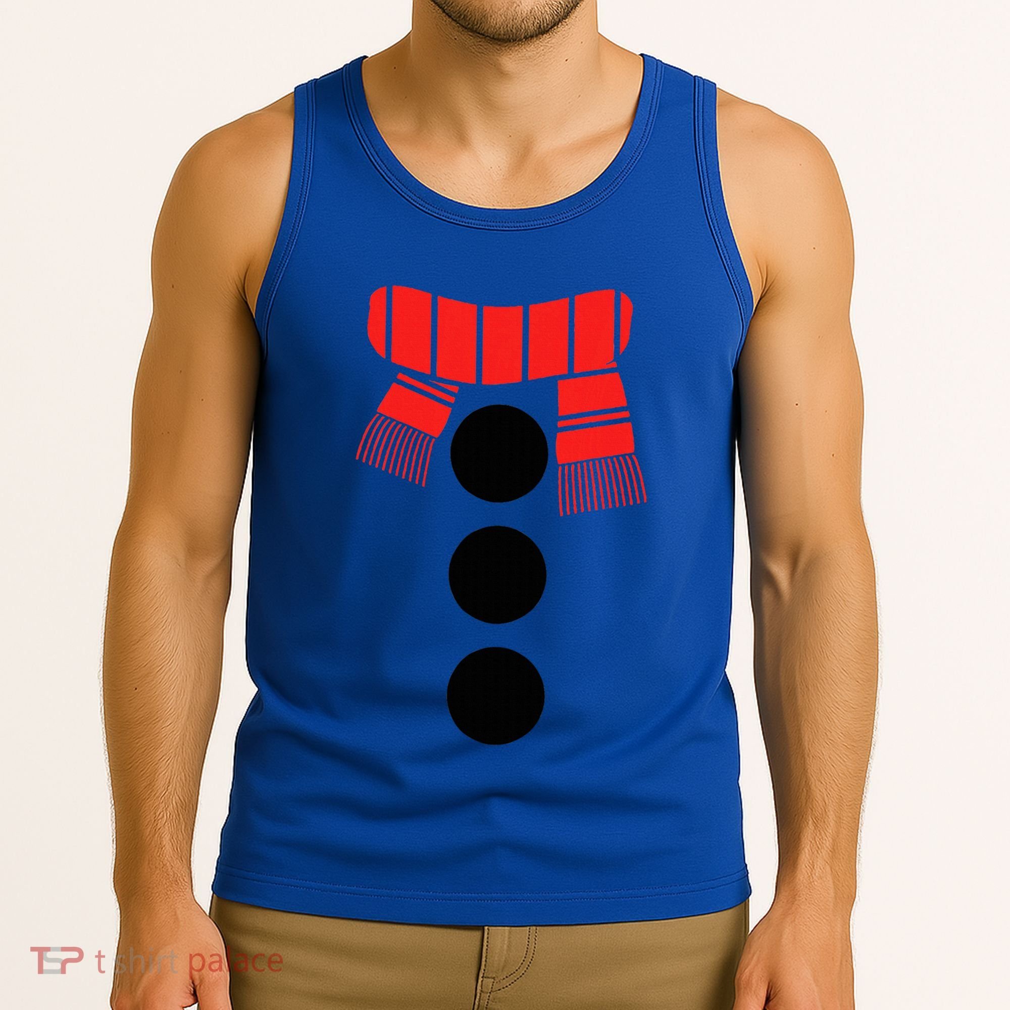 Snowman Adult White Snowman Costume Tank Top