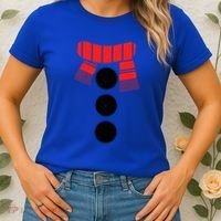 Snowman Adult White Snowman Costume Women's T-Shirt thumb 2