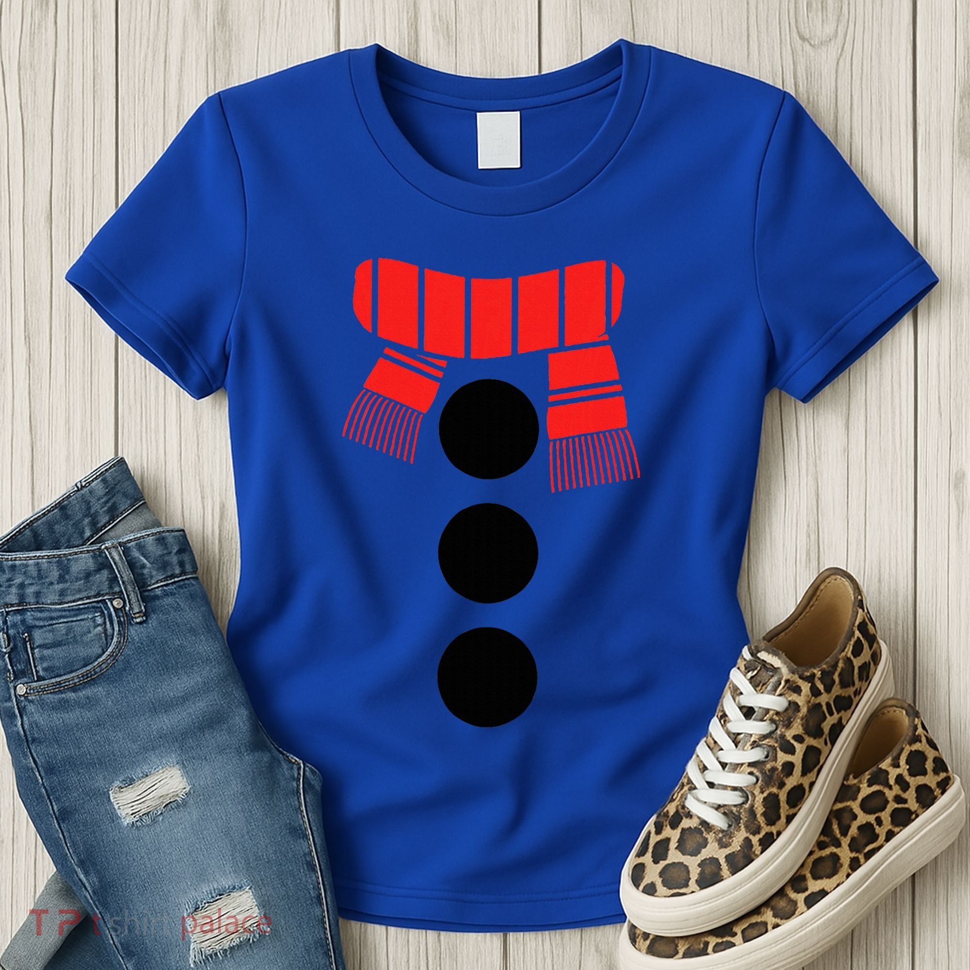 Snowman Adult White Snowman Costume Women's T-Shirt