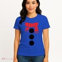 Snowman Adult White Snowman Costume Women's T-Shirt thumb 4