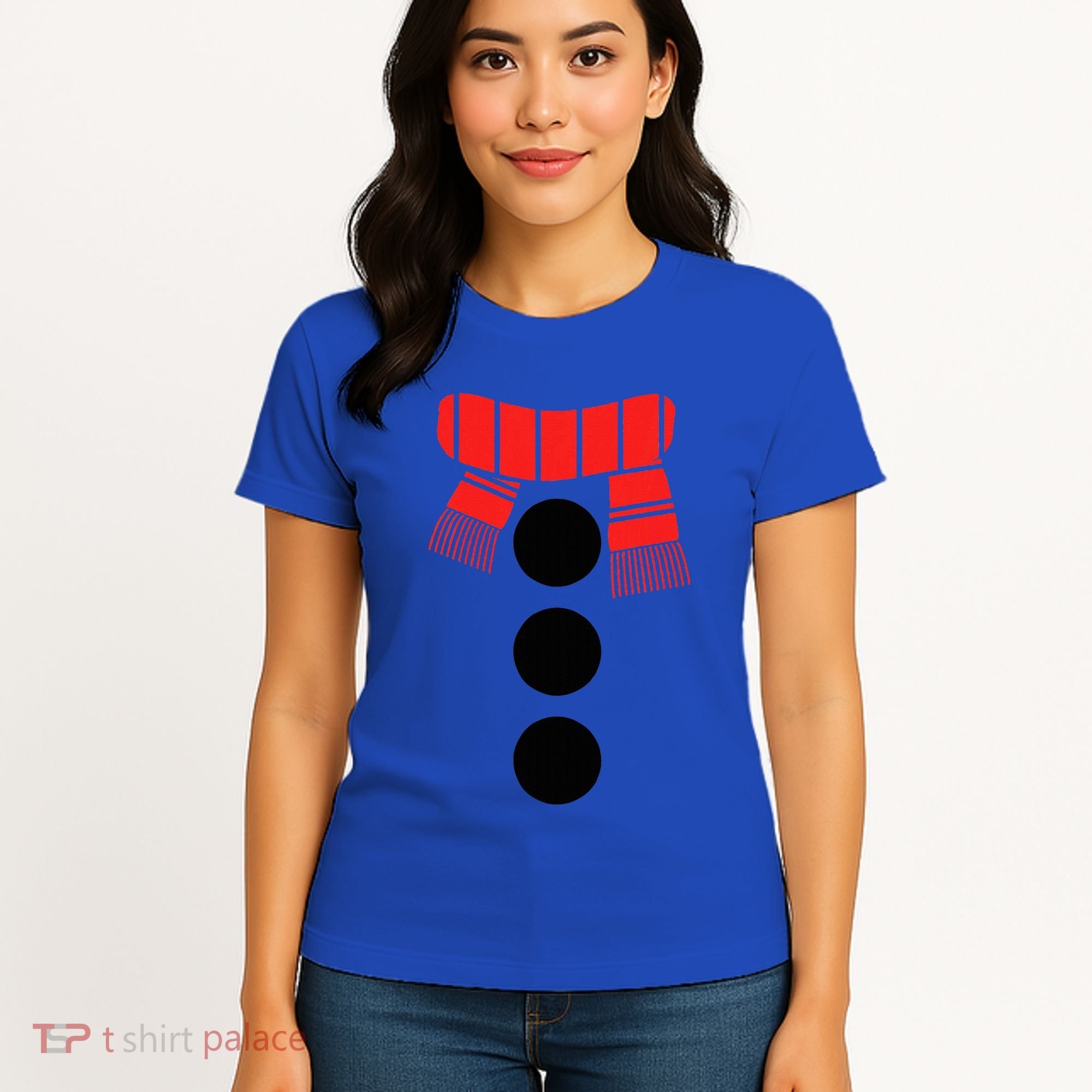 Snowman Adult White Snowman Costume Women's T-Shirt