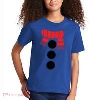 Snowman Adult White Snowman Costume Kids T-Shirt thumb 2