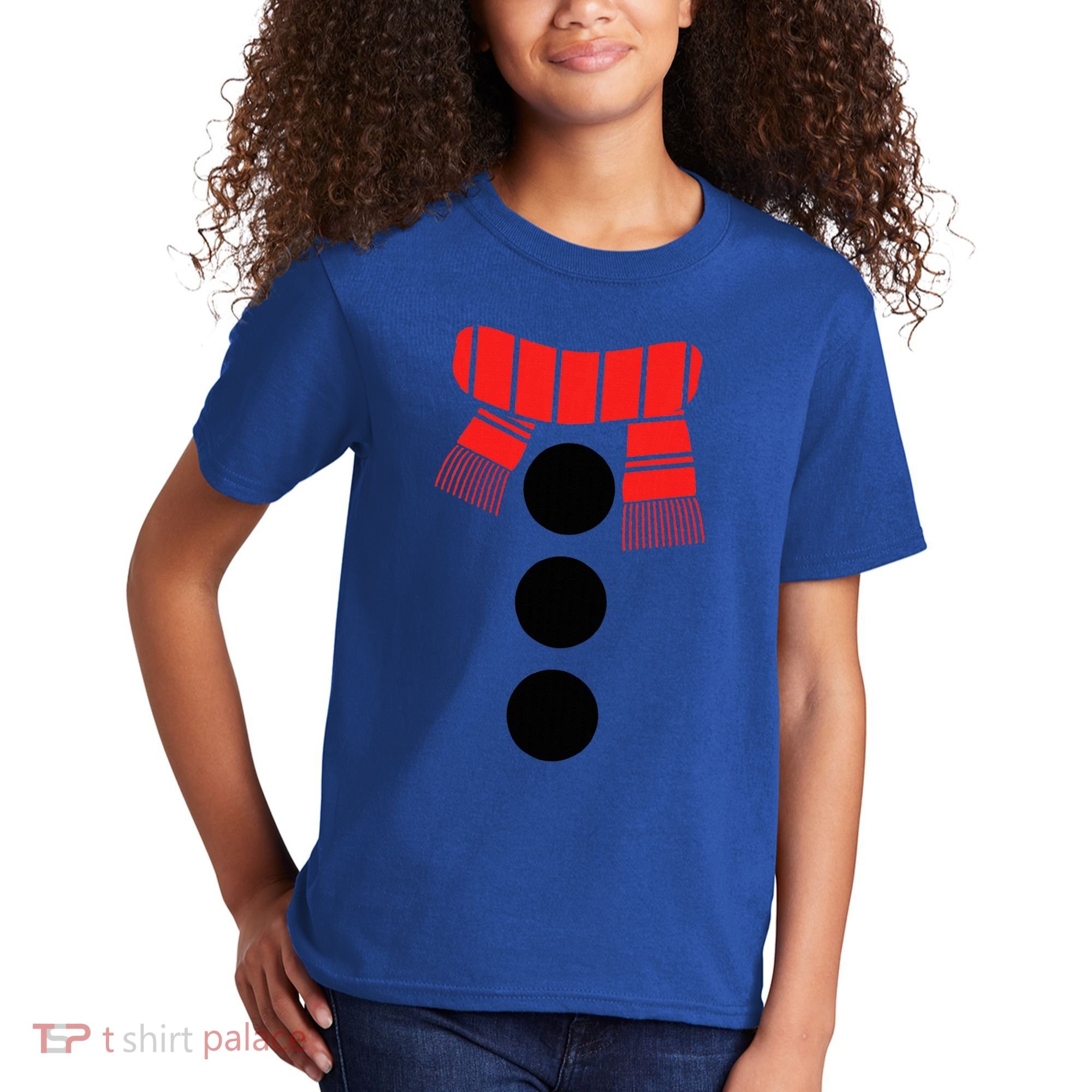 Snowman Adult White Snowman Costume Kids T-Shirt