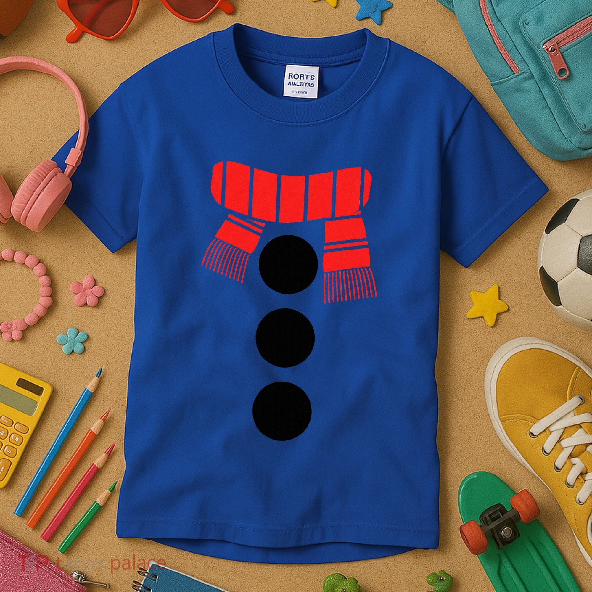 Snowman Adult White Snowman Costume Kids T-Shirt