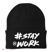 Stay At Work #Stayatwork Funny Elon Twitter Beanie thumb 0