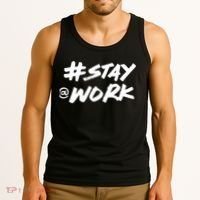 Stay At Work #Stayatwork Funny Elon Twitter Tank Top thumb 3