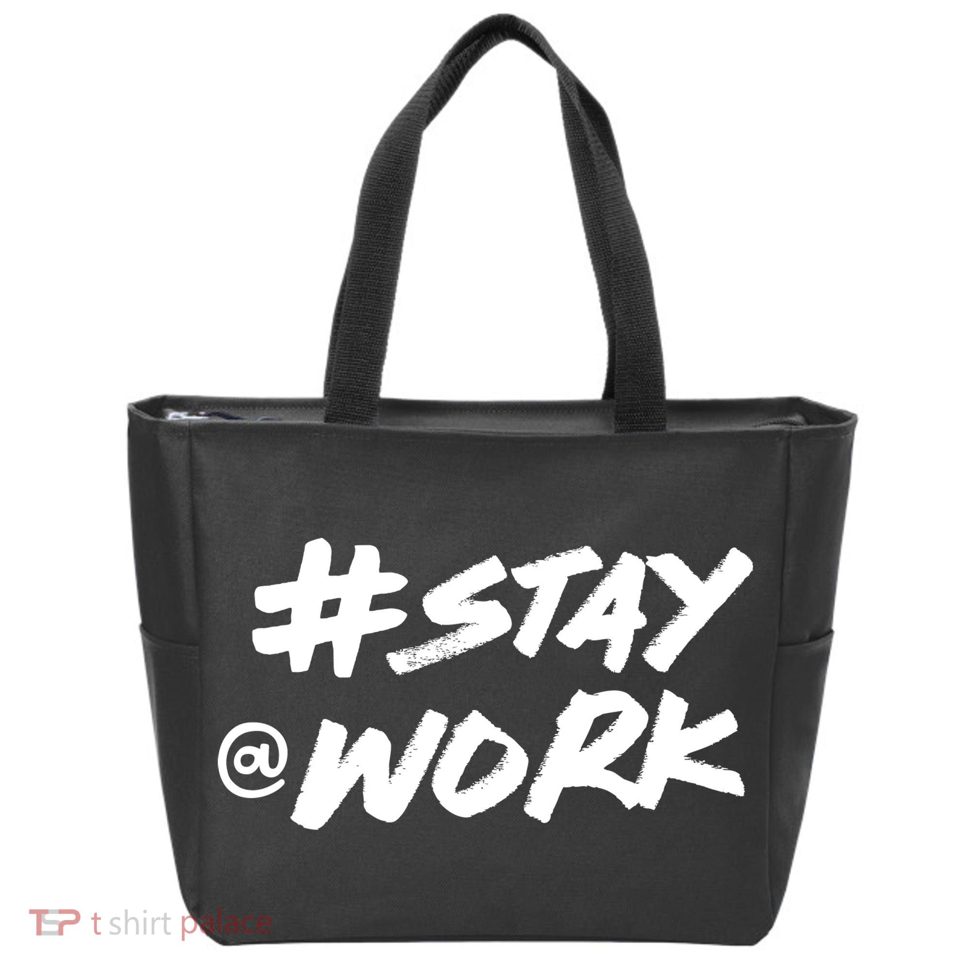 Stay At Work #Stayatwork Funny Elon Twitter Tote Bag