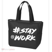 Stay At Work #Stayatwork Funny Elon Twitter Tote Bag thumb 3