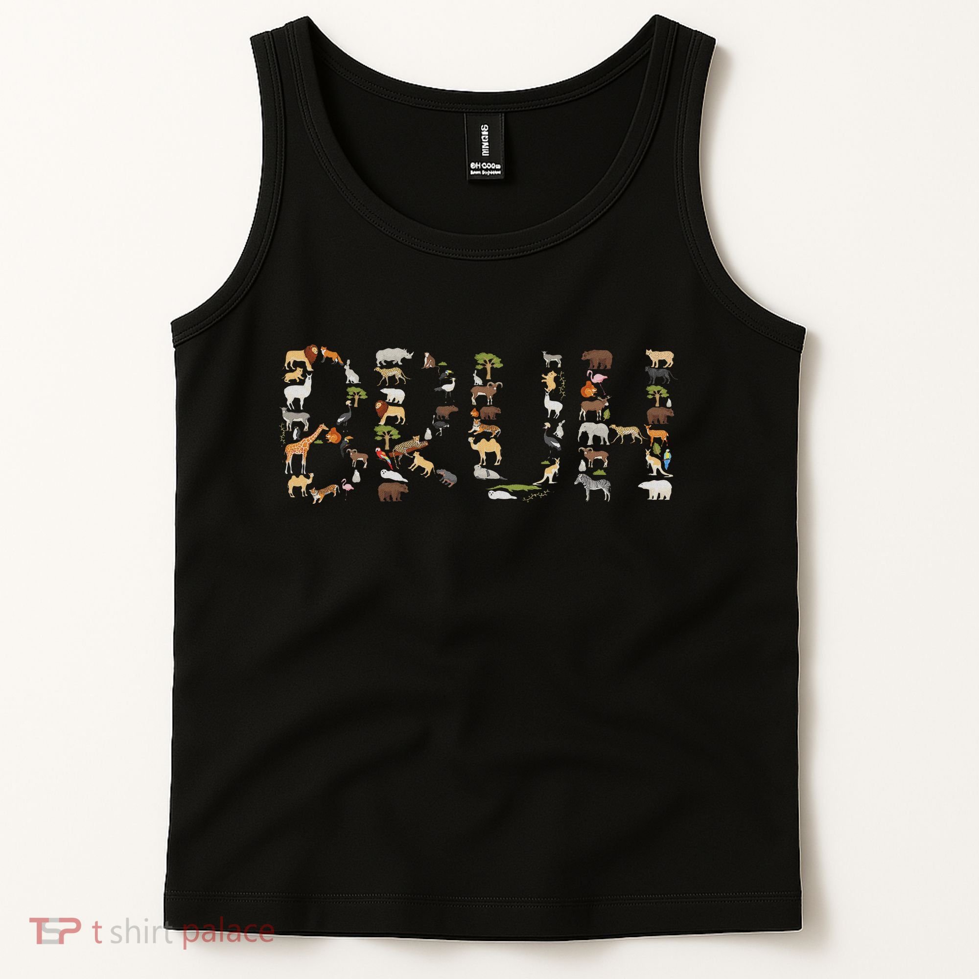 Safari Animals Wildlife Zookeeper Funny Bruh Ns Tank Top