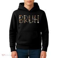Safari Animals Wildlife Zookeeper Funny Bruh Ns Kids Hoodie thumb 4