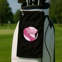 Stop Asking Why I'm Crazy I Don't Ask Why You're Stupid Golf Towel thumb 2