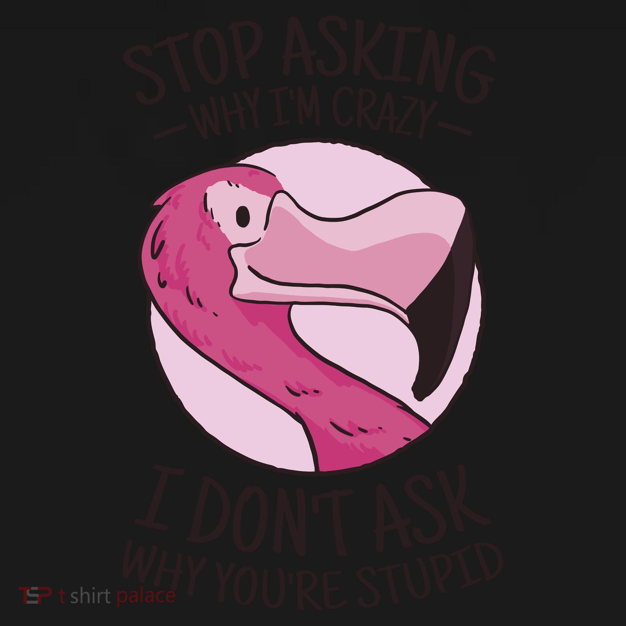 Stop Asking Why I'm Crazy I Don't Ask Why You're Stupid Women's Long Sleeve Shirt