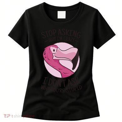 Stop Asking Why I'm Crazy I Don't Ask Why You're Stupid Women's T-Shirt